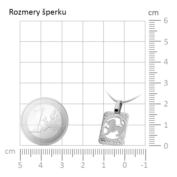 Zlatý prívesok Znamenie Lev