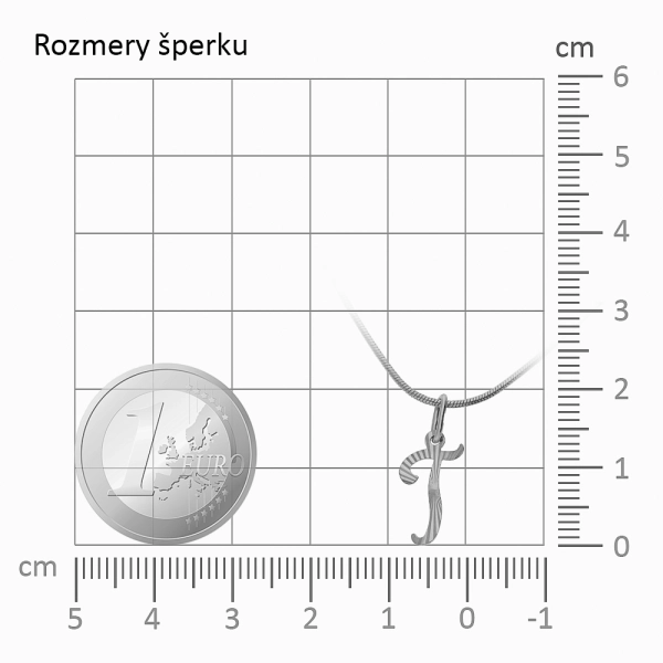 Zlatý prívesok gravírované T
