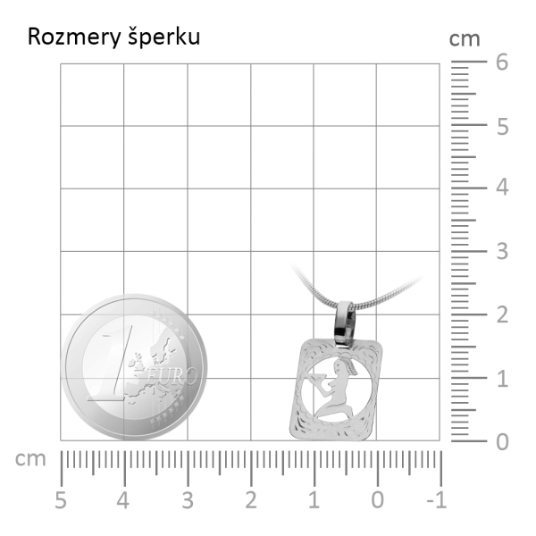 Zlatý prívesok Znamenie Panna