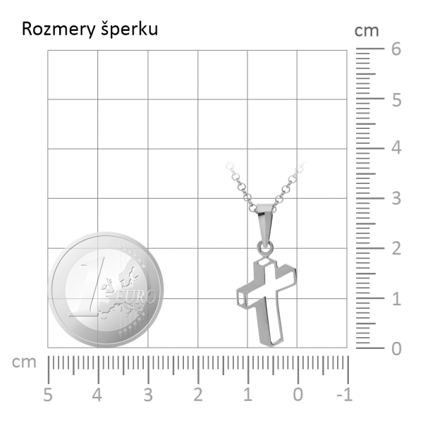 Zlatý prívesok krížik Shadov