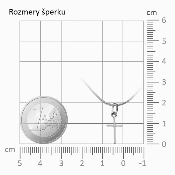Zlatý prívesok krížik Head I