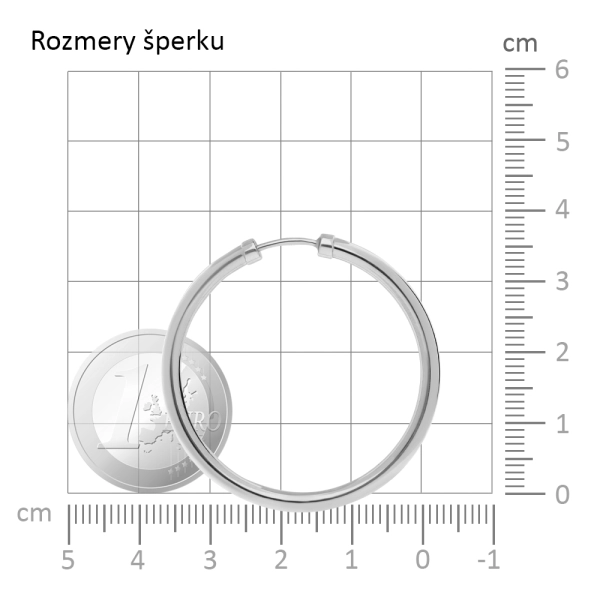 Zlaté náušnice kruhy 3,5 cm