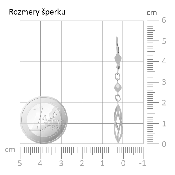 Zlaté náušnice Clarisa II s guľôčkou