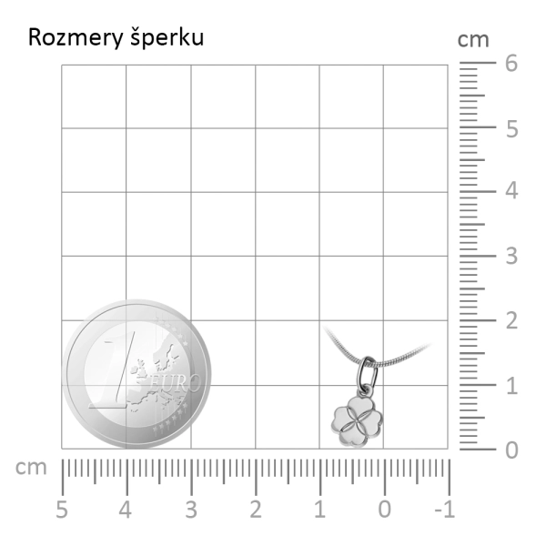 Zlatý prívesok štvorlístok