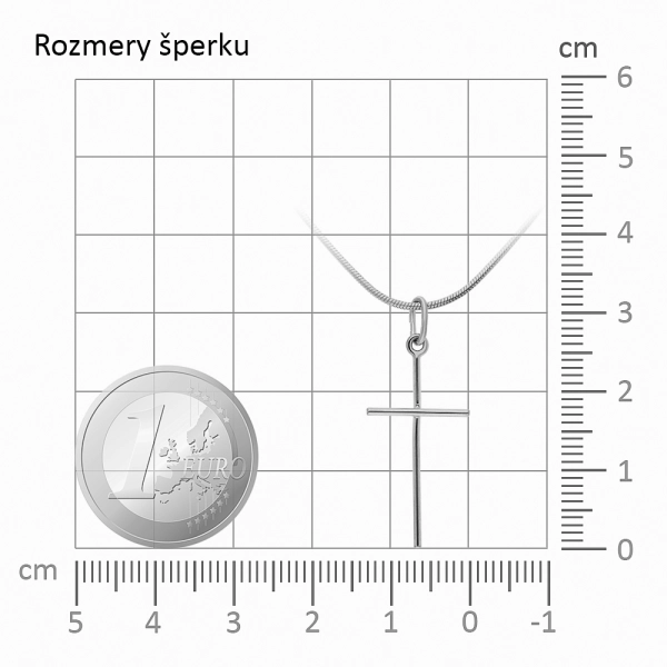 Zlatý prívesok krížik Klasika