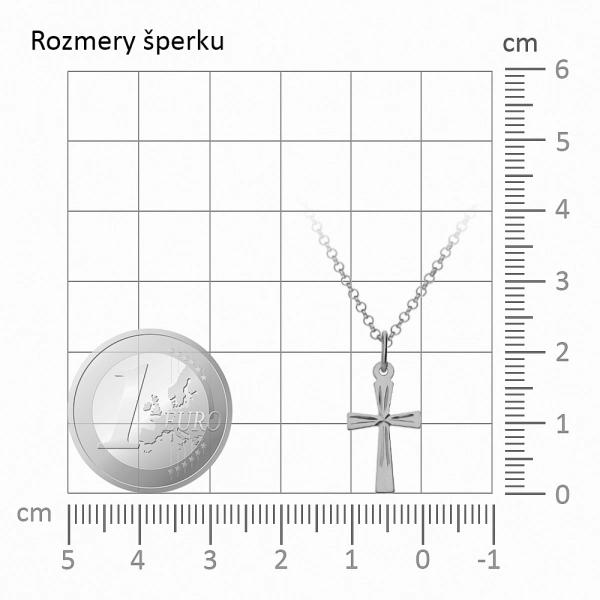 Zlatý prívesok Krížik Posalux III