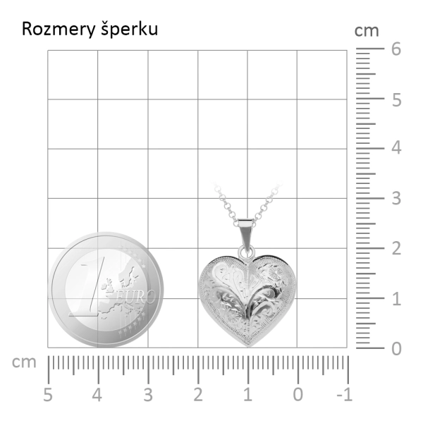 Zlatý prívesok srdiečko Eija