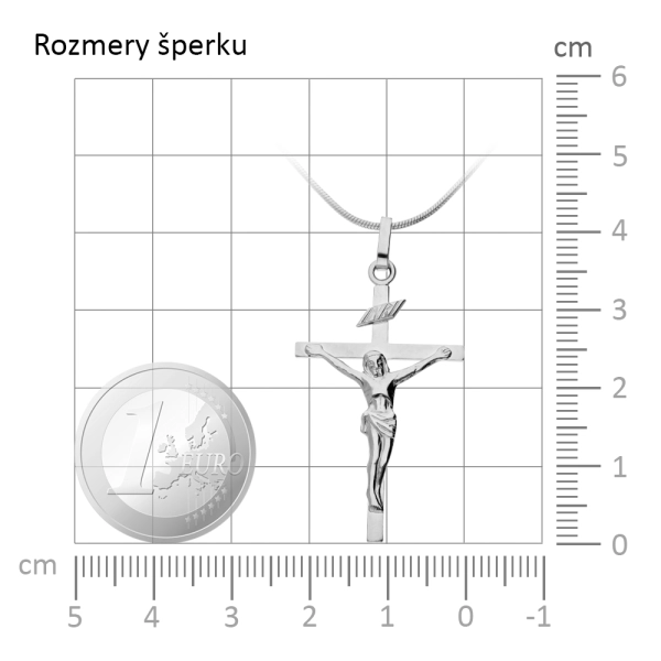 Zlatý prívesok Krucifix