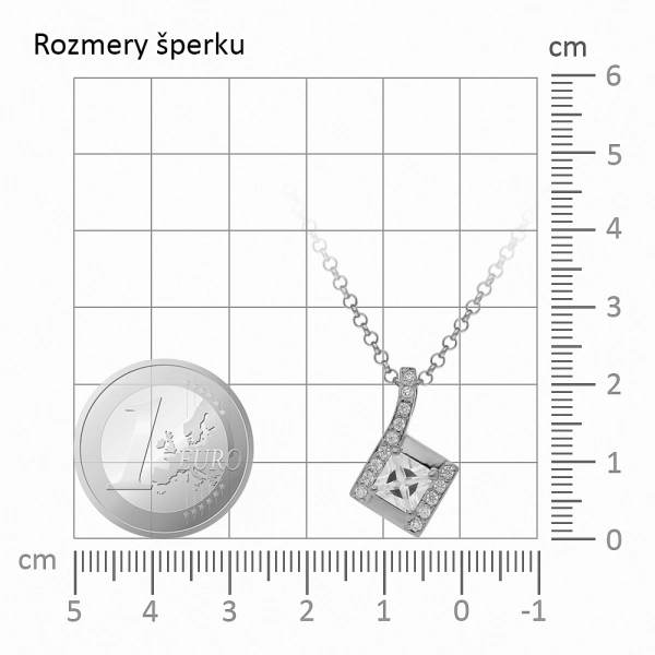 Zlatý prívesok Cindy