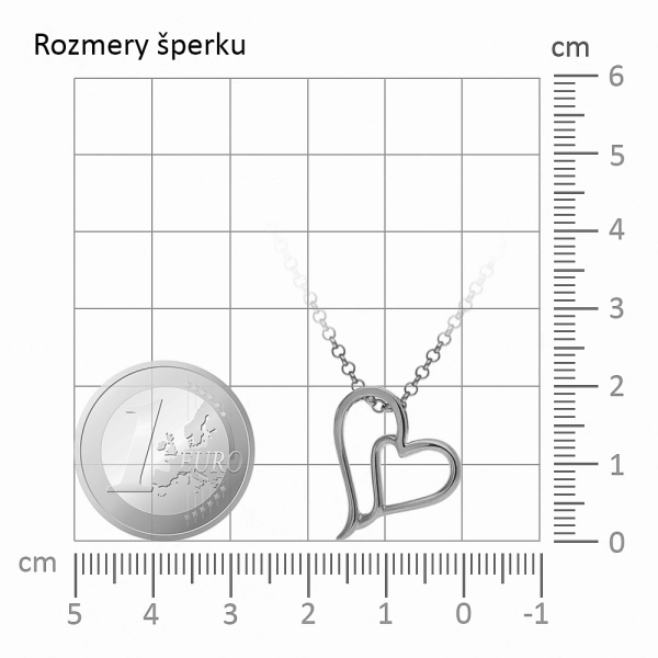 Zlatý prívesok srdiečko Giulia