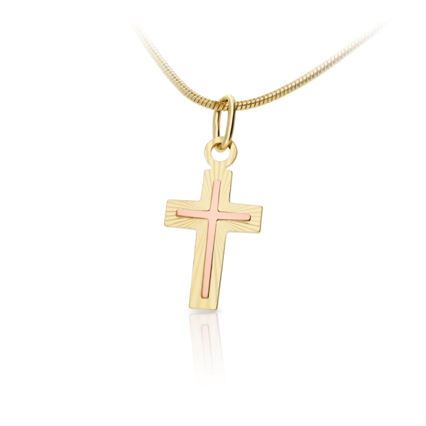 Zlatý prívesok Krížik Spiritual