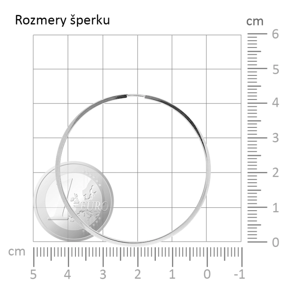 Zlaté náušnice kruhy hranaté 4 cm