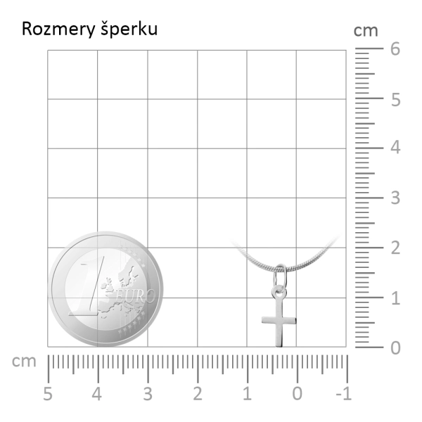 Zlatý prívesok križik Micro