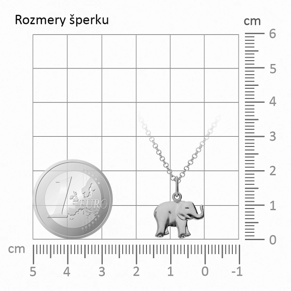 Zlatý prívesok slon