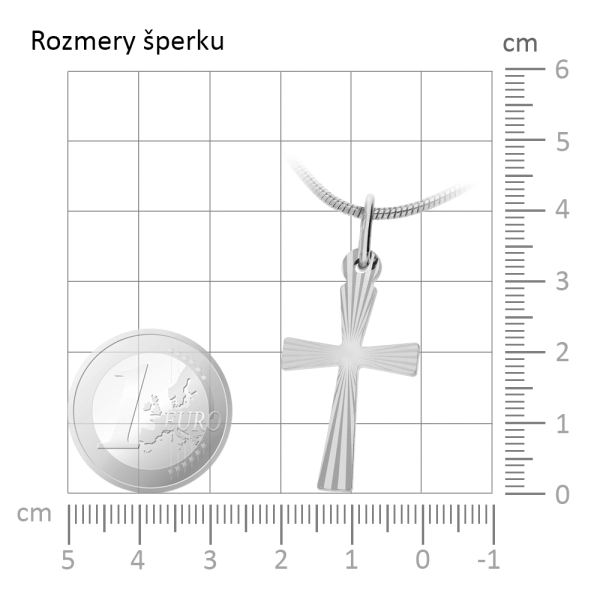 Zlatý prívesok krížik Slnko III.