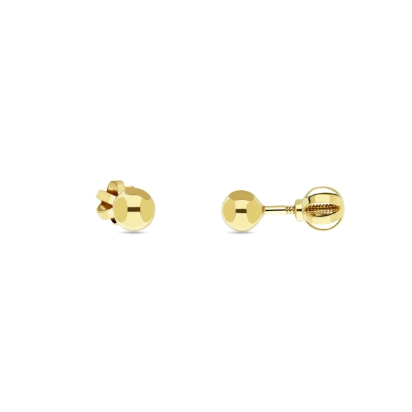Zlaté náušnice Gulicka 4 mm