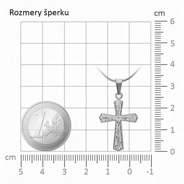 Zlatý prívesok krížik Gravé III