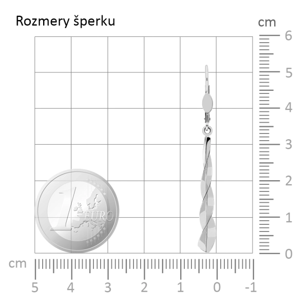 Zlaté náušnice Twister