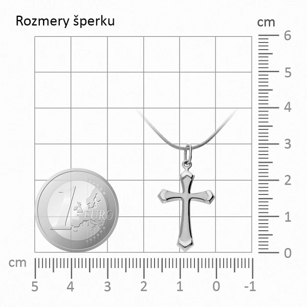 Zlatý prívesok Krížik West