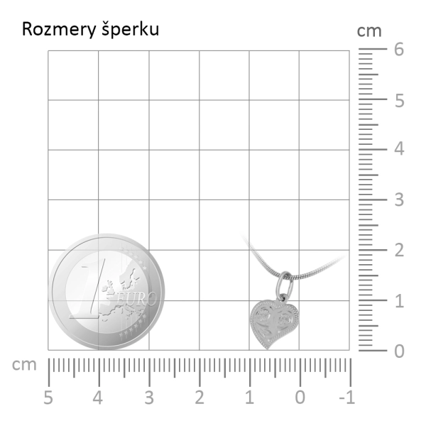 Zlatý prívesok srdiečko  Mini