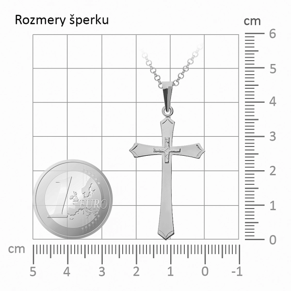 Zlatý prívesok Krížik Plus
