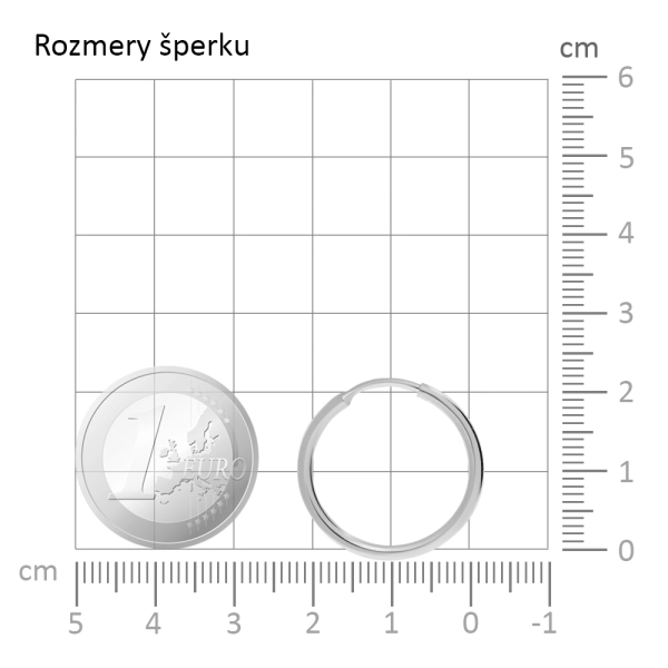 Zlaté náušnice kruhy 1,3 cm