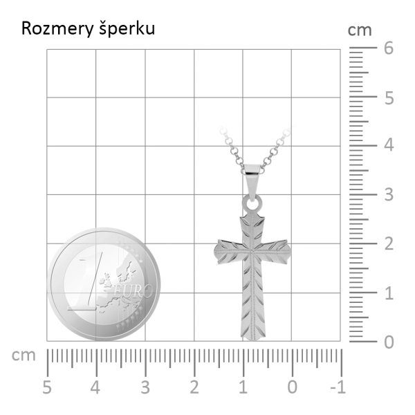 Zlatý prívesok Krížik Posalux I
