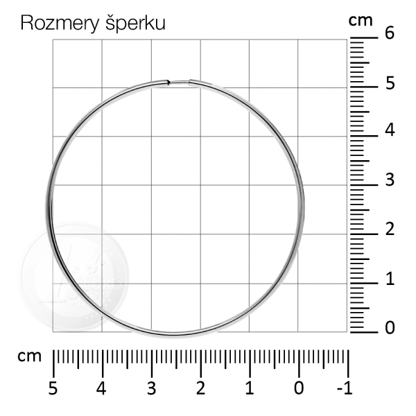Zlaté náušnice kruhy 5 cm