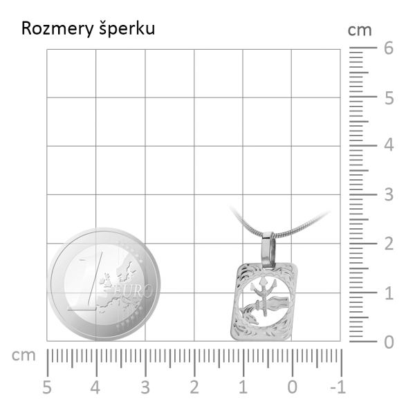 Zlatý prívesok znamenie Vodnár