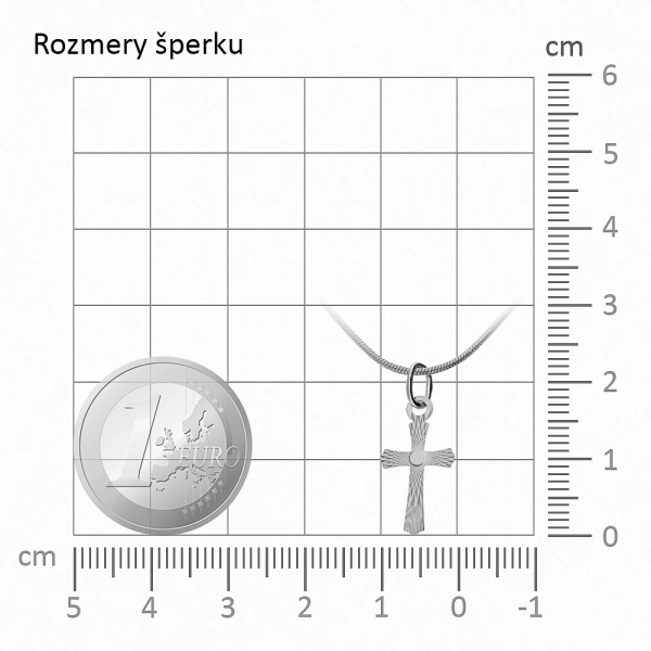 Zlatý prívesok Krížik Spirit