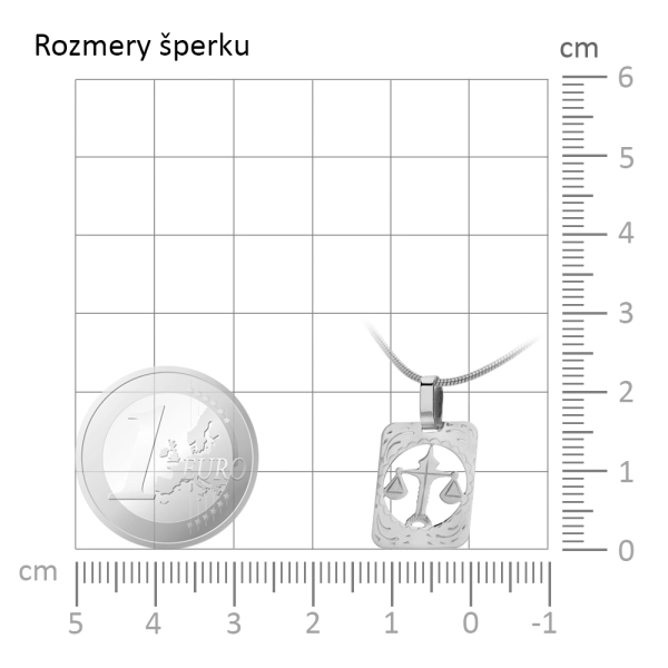 Zlatý prívesok Znamenie Váhy