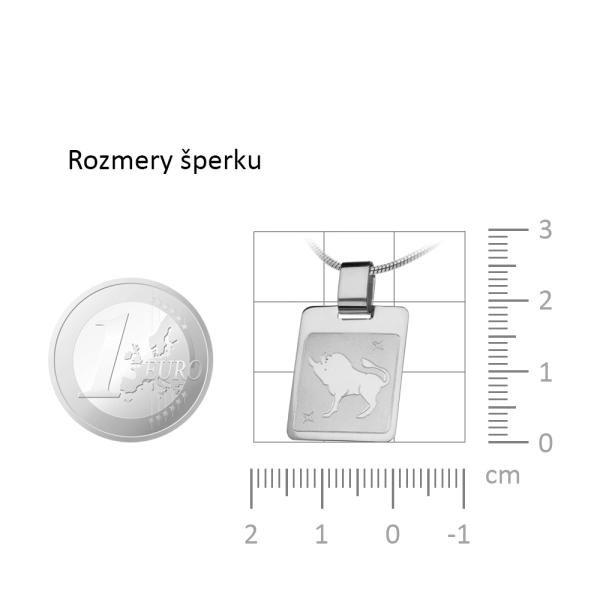 Zlatý prívesok Znamenie Býk - platnička