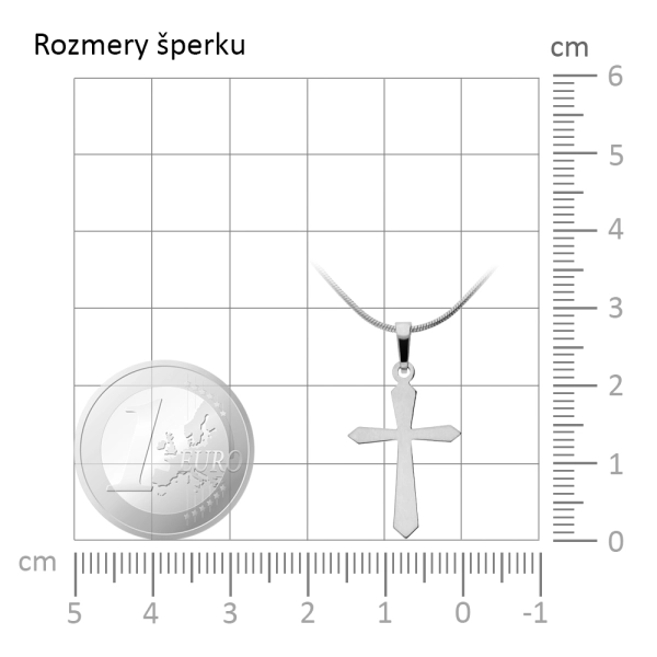 Zlatý prívesok Krížik Mini