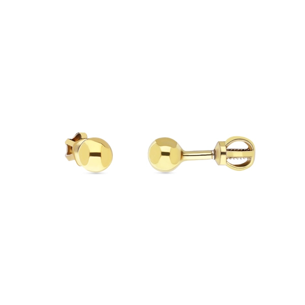 Zlaté náušnice Gulicka 3 mm