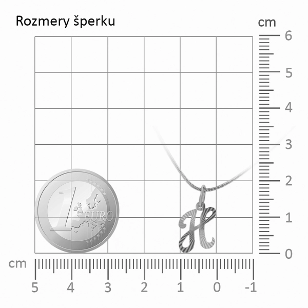 Zlatý prívesok gravírované H