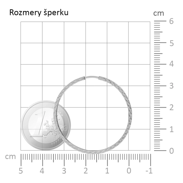 Zlaté náušnice kruhy  3 cm gravírované