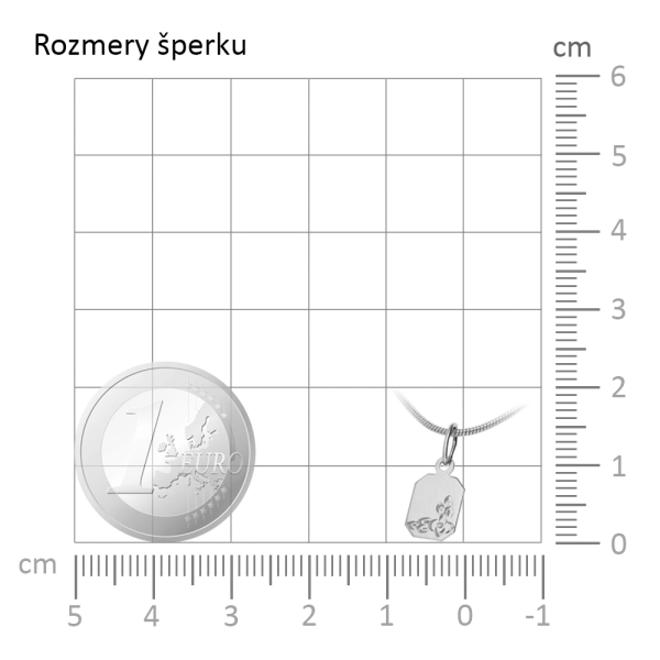 Zlatý prívesok platnička Mikro