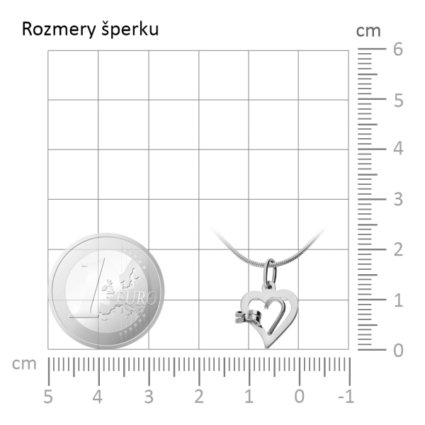 Zlatý prívesok srdiečko Maud