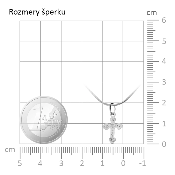Zlatý prívesok krížik Trefoil