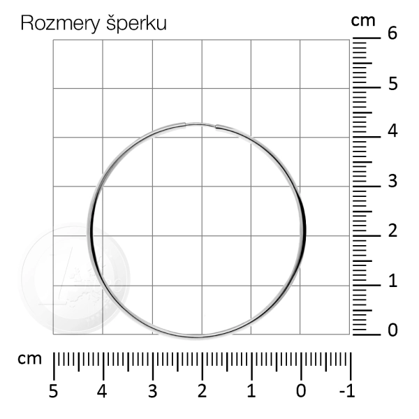 Zlaté náušnice kruhy 4 cm
