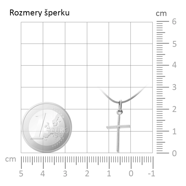 Zlatý prívesok Krížik Standard